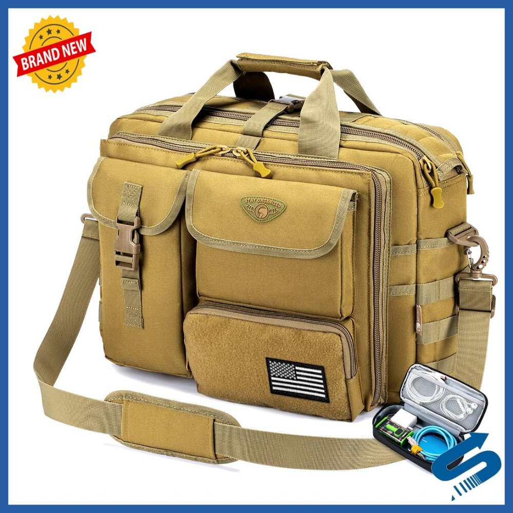 Tactical Messenger Bag Military Laptop Briefcase Flight Work Bag For Men